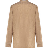 Vestaglia Vanity a camicia in tessuto rigato froissé G2WK2T FBMFTS8054 DOLCE & GABBANA 