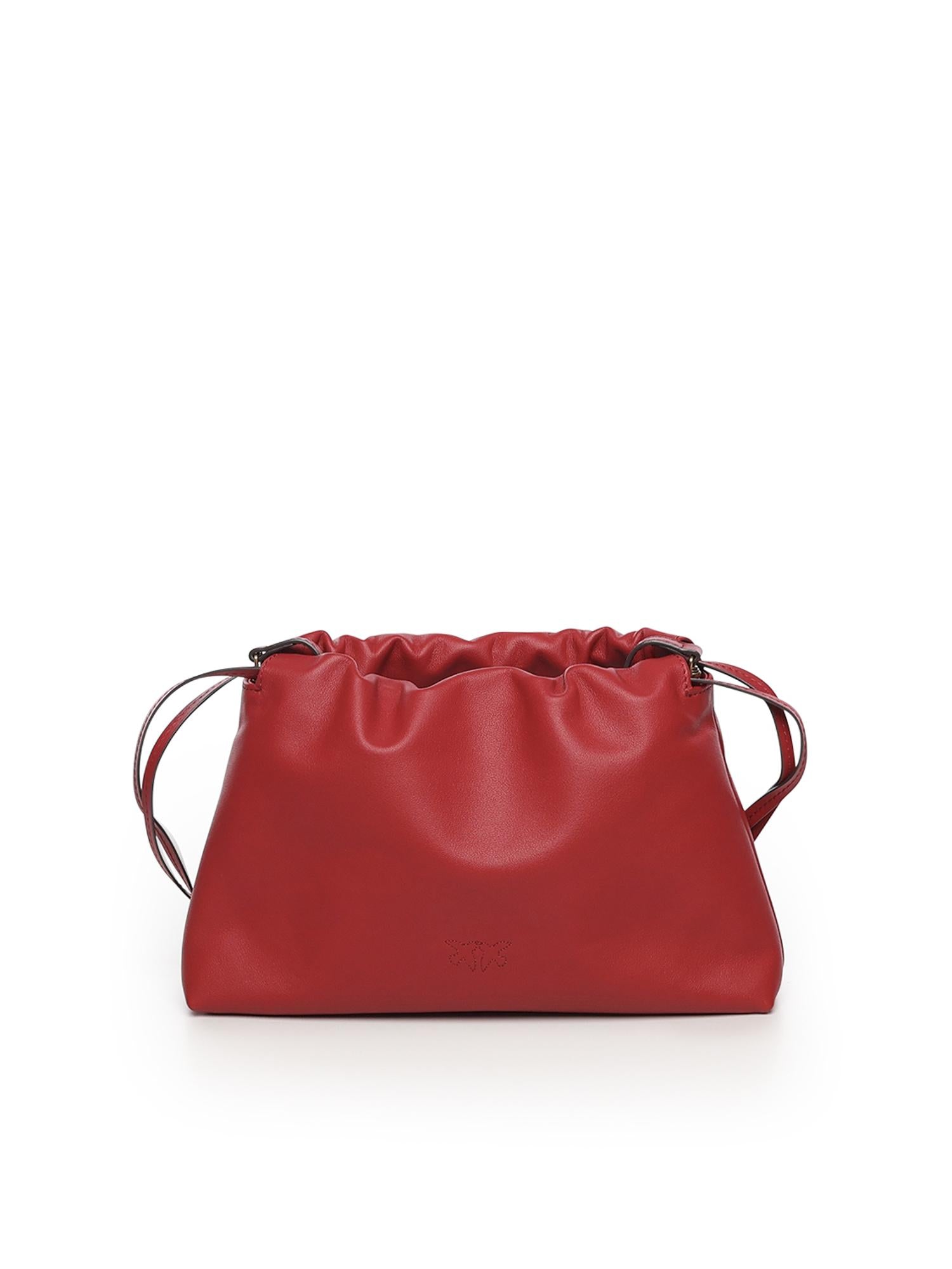 Borsa a spalla piccola in pelle 105907 A0QOOA4Q PINKO 