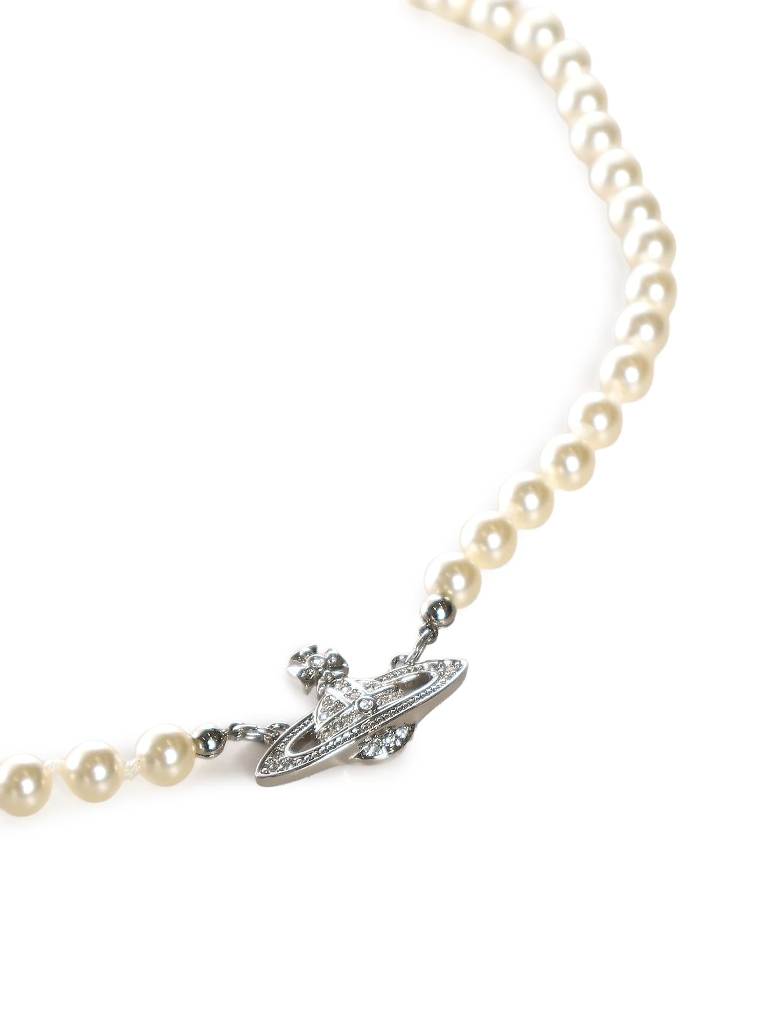 Collana Mini Bas Relief Pearl 63010100 02P104P104 VIVIENNE WESTWOOD 
