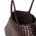 Borsa Santa Croce small in pelle 8893 DK BROWN DRAGON DIFFUSION 