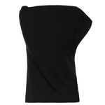 Top asimmetrico in misto cotone 106373 A35DZ99 PINKO 