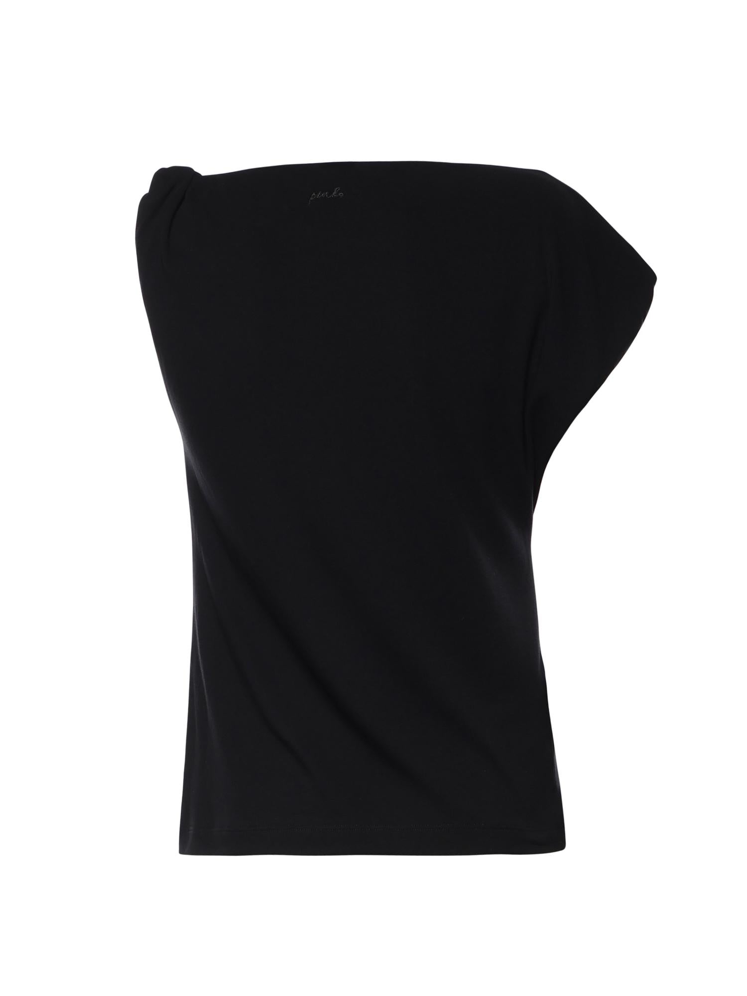 Top asimmetrico in misto cotone 106373 A35DZ99 PINKO 