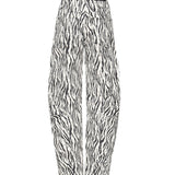 Pantaloini cargo in twill stampato 114339 858 ROTATE 