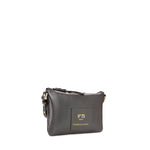 Borsa a tracolla in pelle con logo 73BP9VT03 LOLLI POPPOP BLACK V° 73 