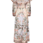 Abito midi Wylie con stampa 1718DRS251 BUF ZIMMERMANN 