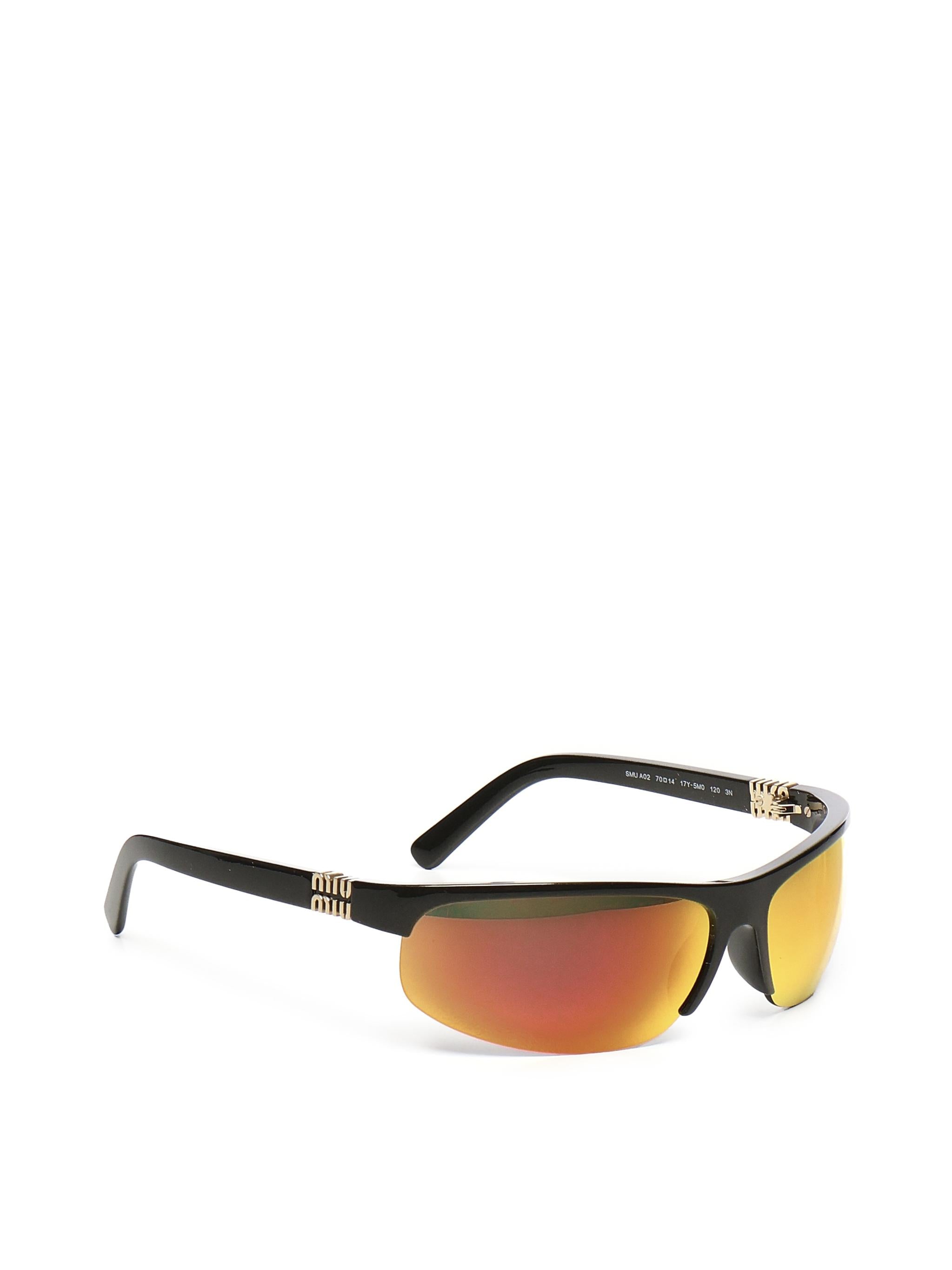 Occhiali da sole con logo MUA02S 17Y5M MIU MIU 