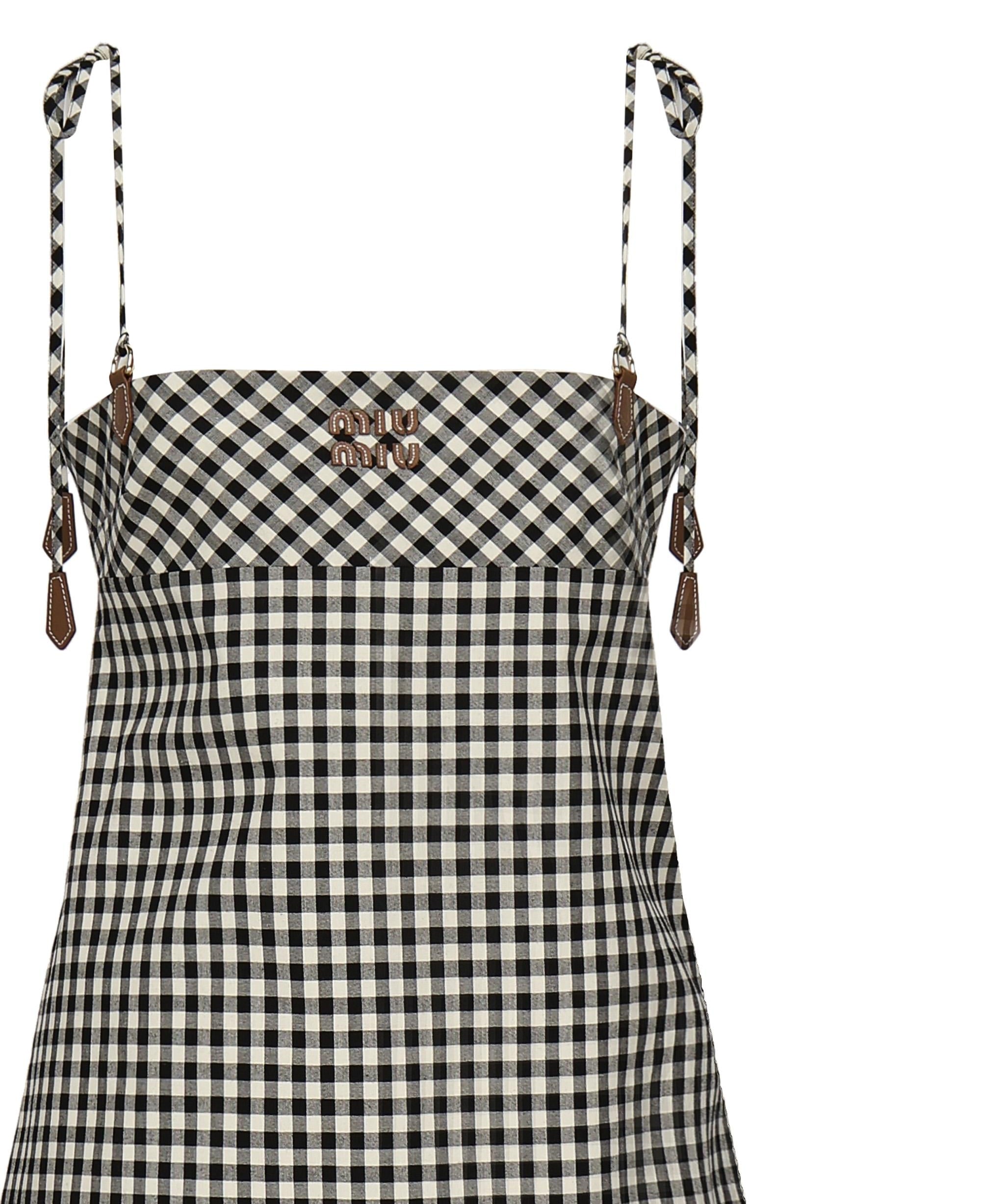 Mini abito a quadri MF5860 12OFF0964 MIU MIU 