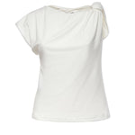 Top asimmetrico in misto cotone 106373 A35DZ05 PINKO 