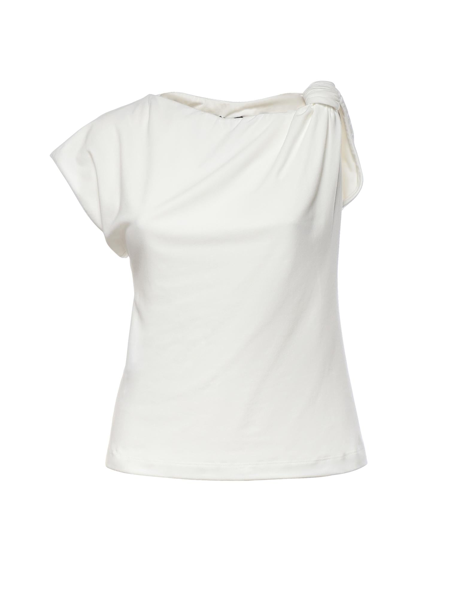 Top asimmetrico in misto cotone 106373 A35DZ05 PINKO 