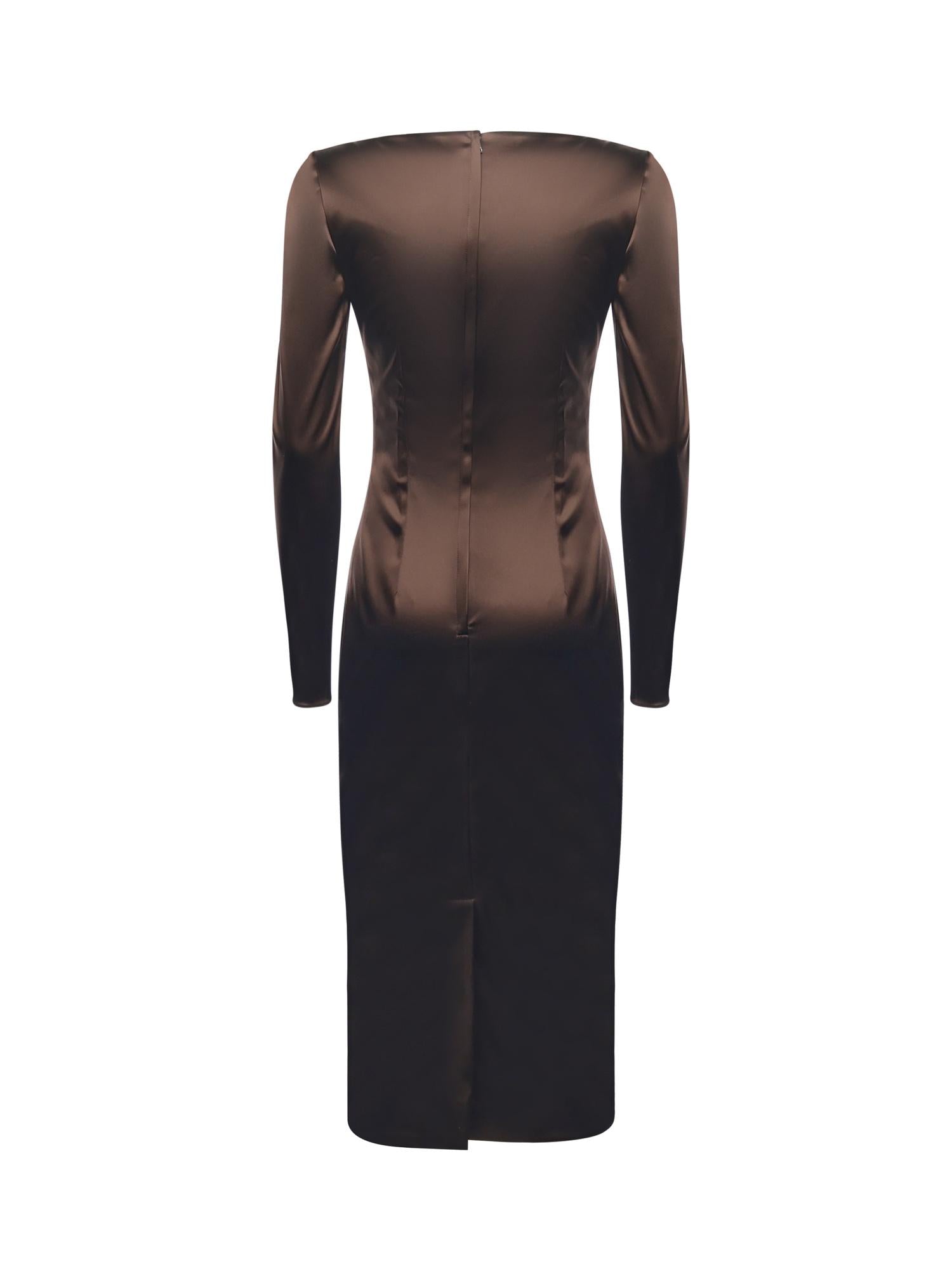 Abito in raso stretch F6TYGT FURADM0694 DOLCE & GABBANA 