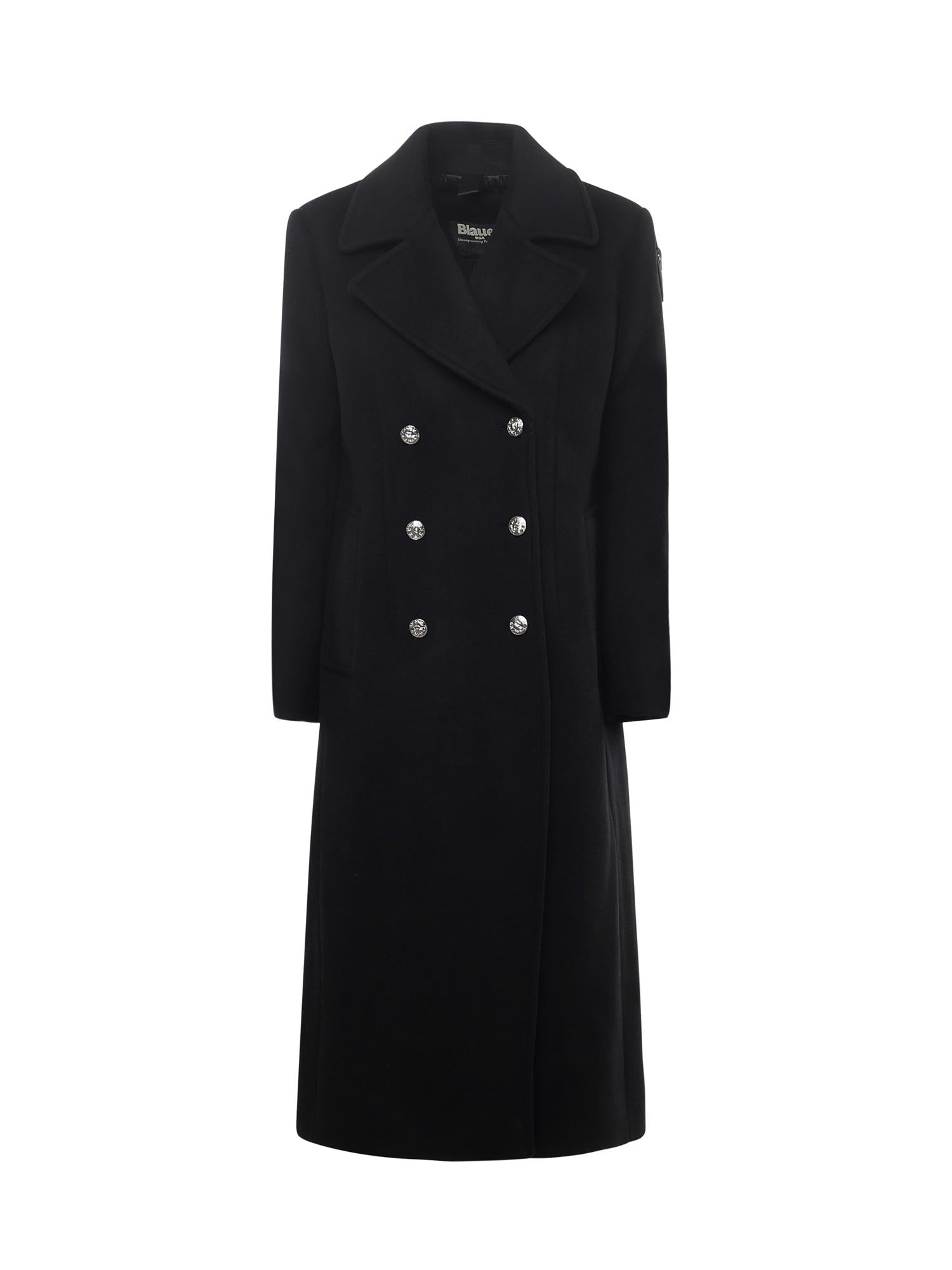 Cappotto doppiopetto Charlotte in lana 25WBLDK01375 007378999 BLAUER 