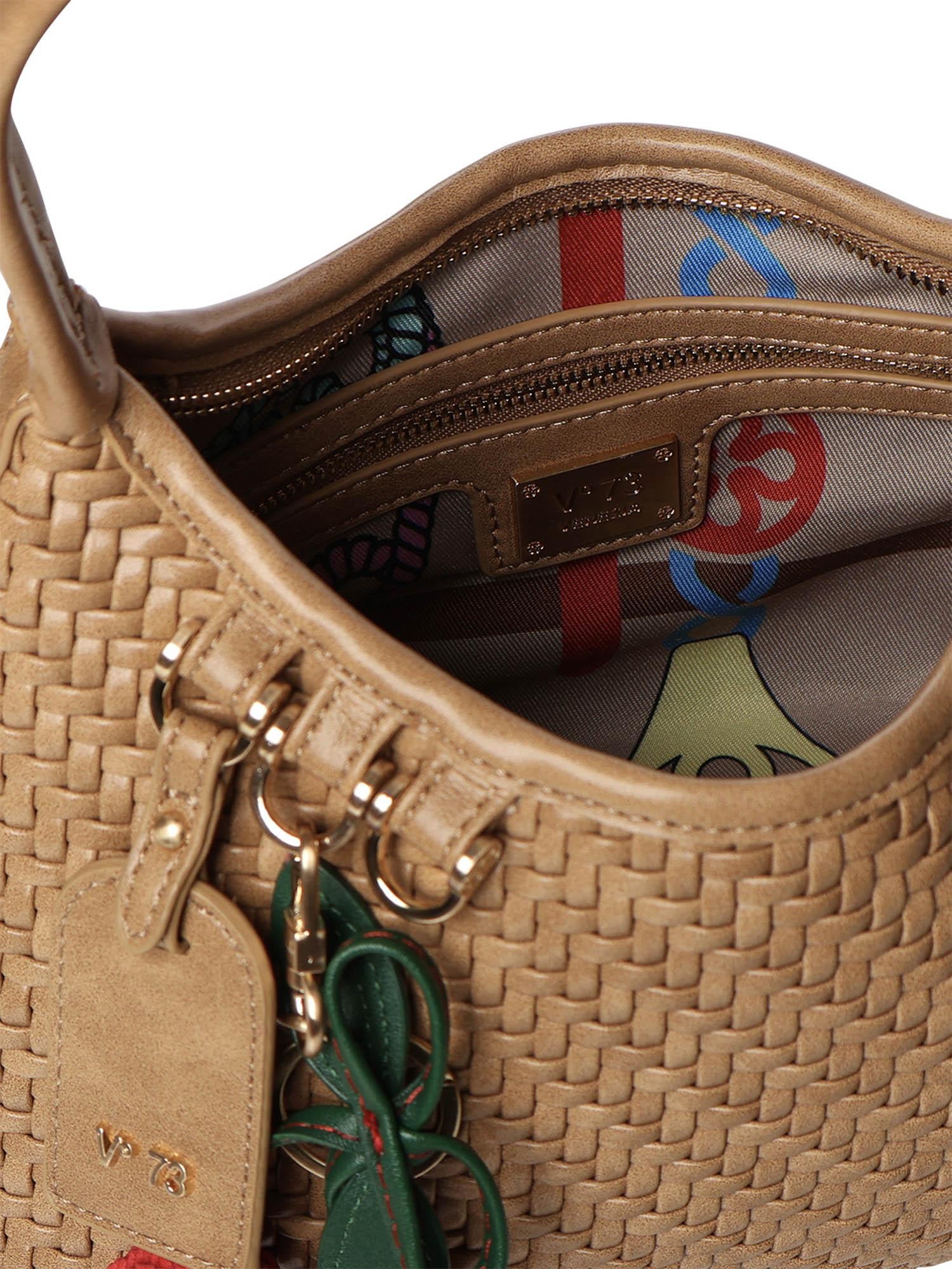 Borsa a spalla Zelda in pelle<BR/> 73BS9O603 ZELDASABBIA V° 73 