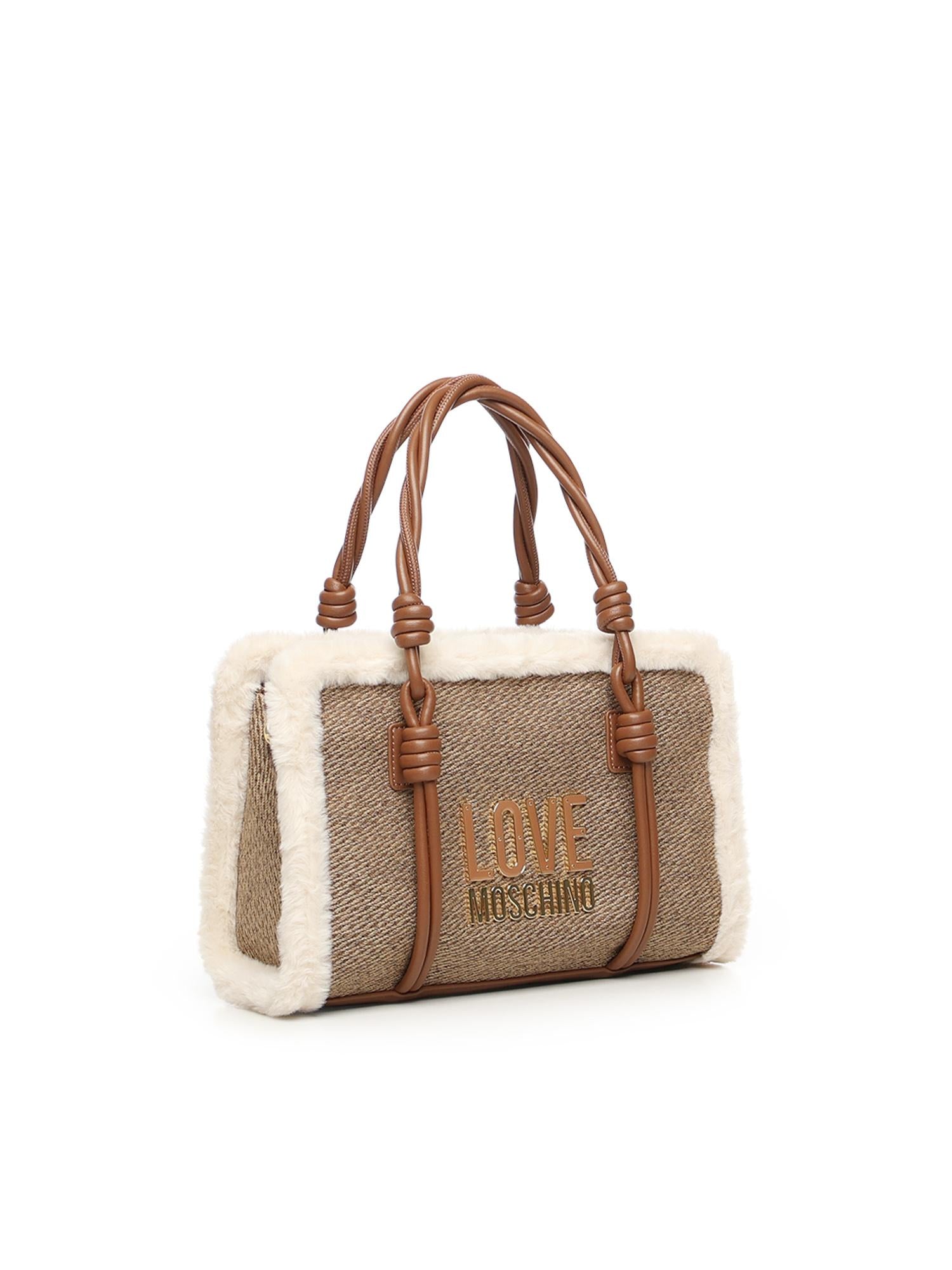 Borsa a mano con logo JC4387PP0NKH1 20A LOVE MOSCHINO 