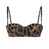 Top bikini con stampa leopardata O1A16J ONO11HY13M DOLCE & GABBANA 
