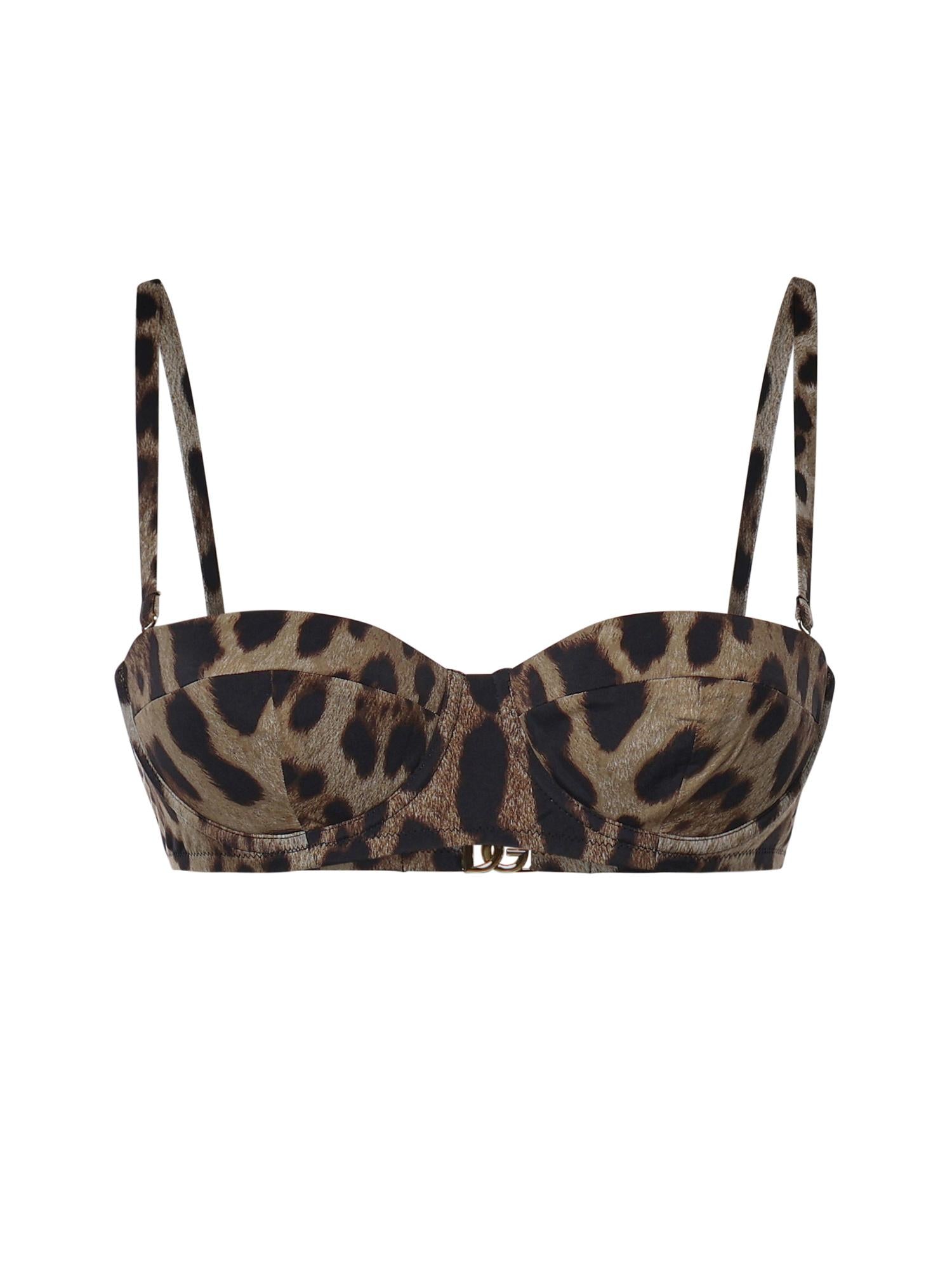 Top bikini con stampa leopardata O1A16J ONO11HY13M DOLCE & GABBANA 