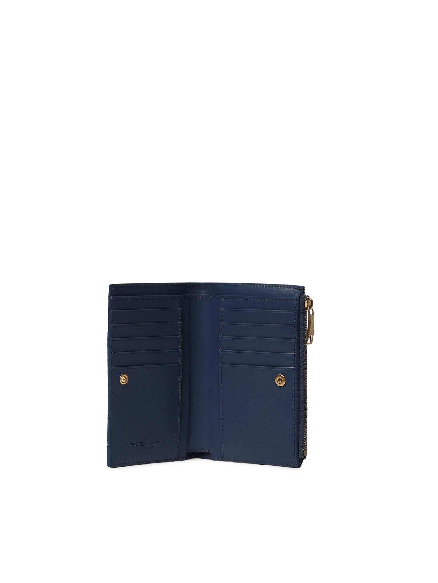 Portafoglio Intrecciato bi-fold medio 749940 VCPP24019 BOTTEGA VENETA 