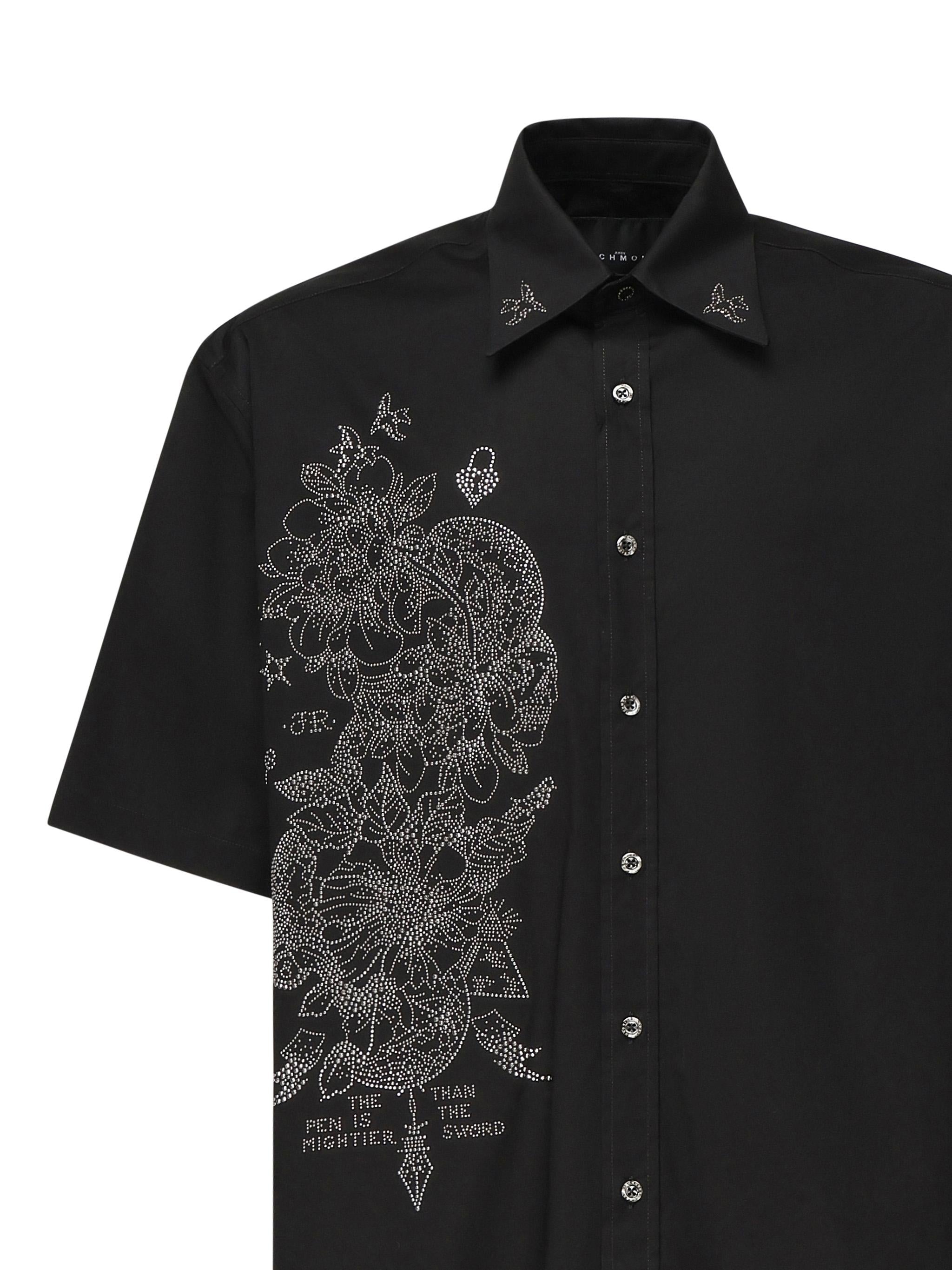 Camicia con ricamo a contrasto RMP25229CA  JOHN RICHMOND 