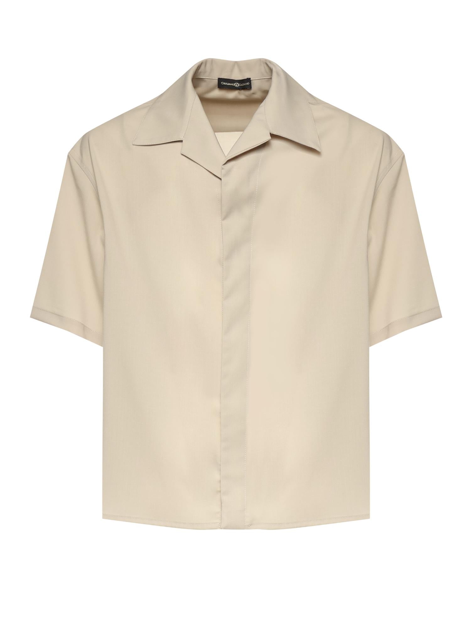 Camicia Molten in misto lana VOLTEN SABBIA GIULIANO GALIANO 