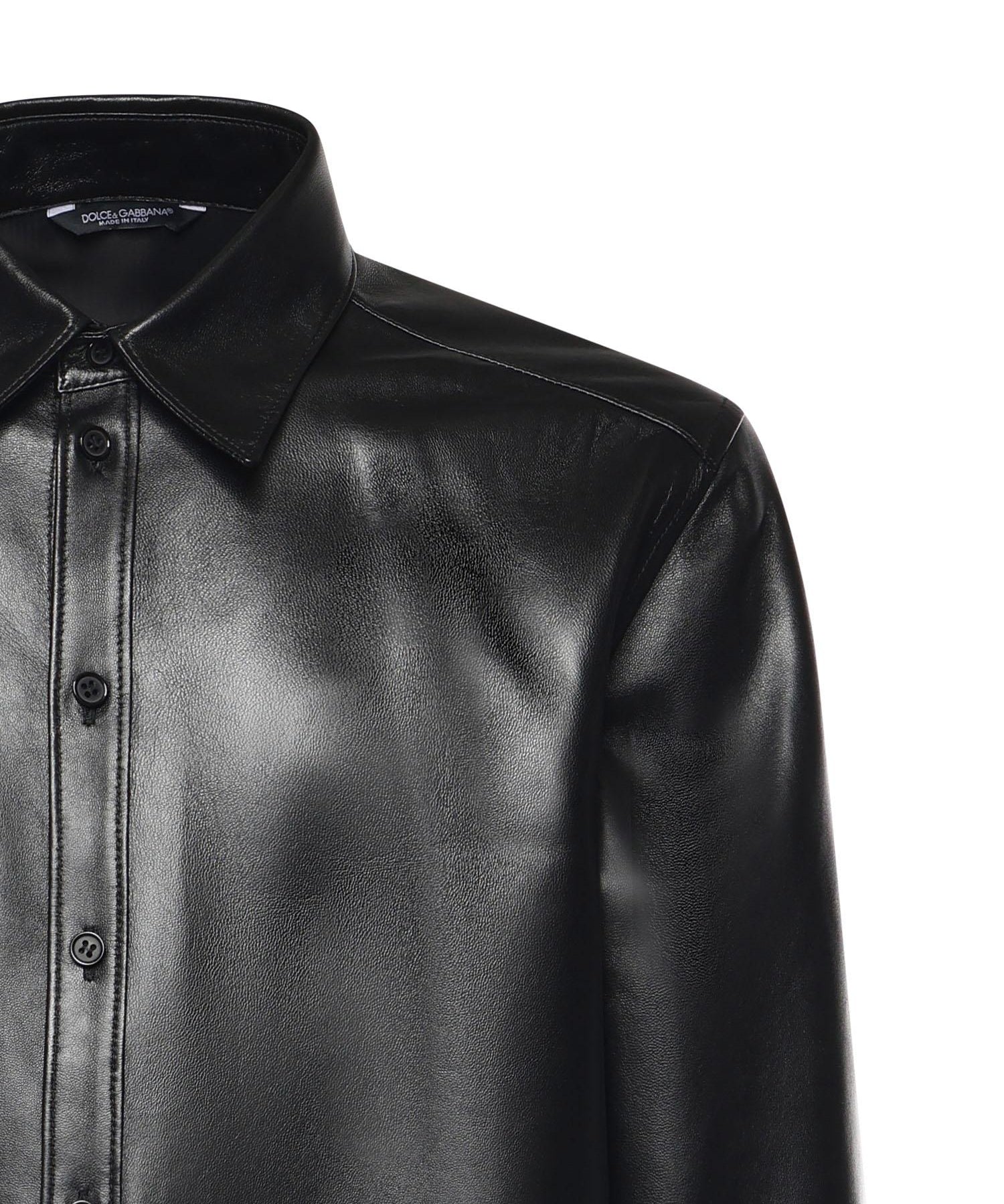 Overshirt in pelle G5NP9L HULFYN0000 DOLCE & GABBANA 