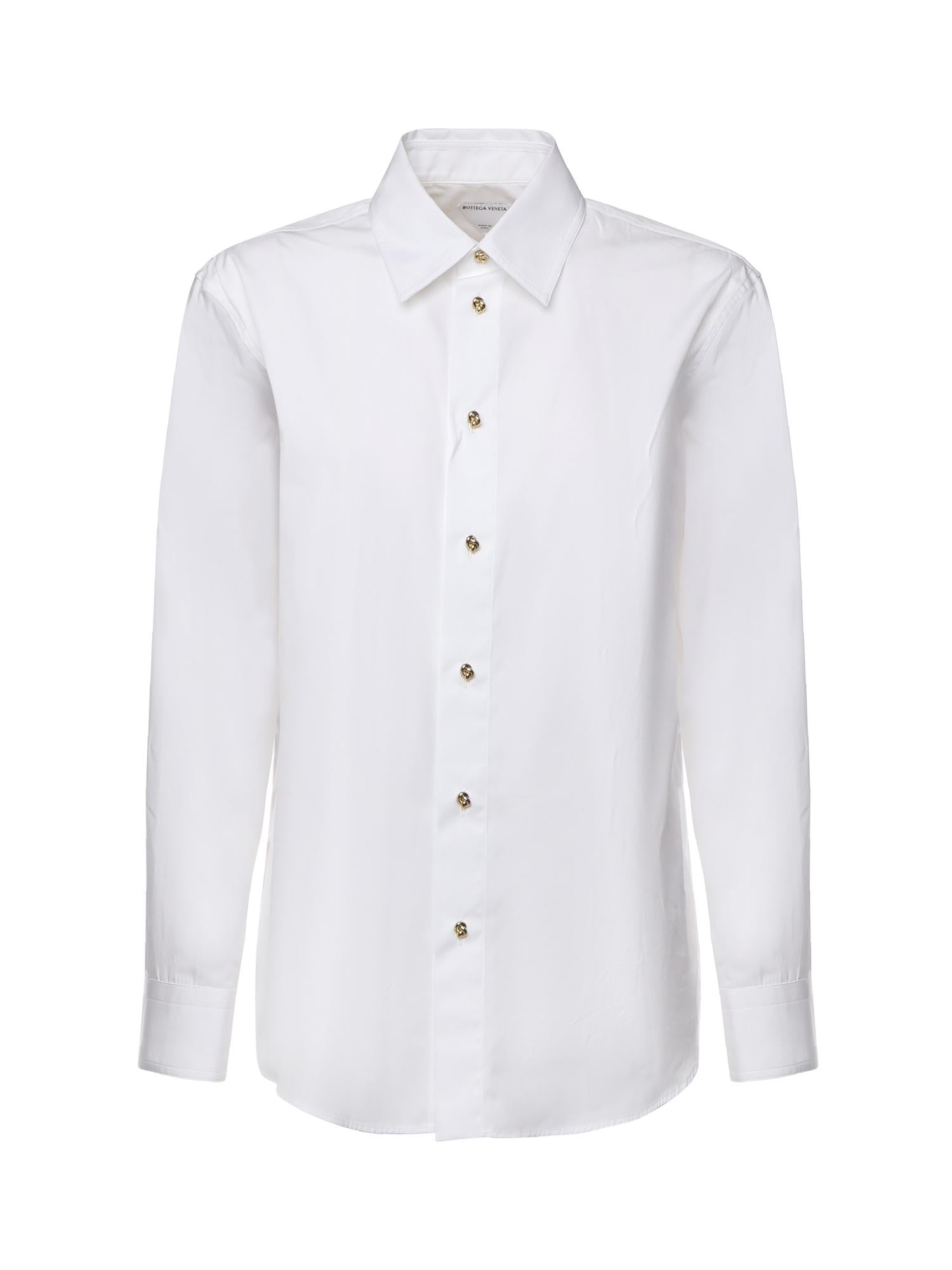 Camicia in popeline di cotone 838420 V2H209000 BOTTEGA VENETA 