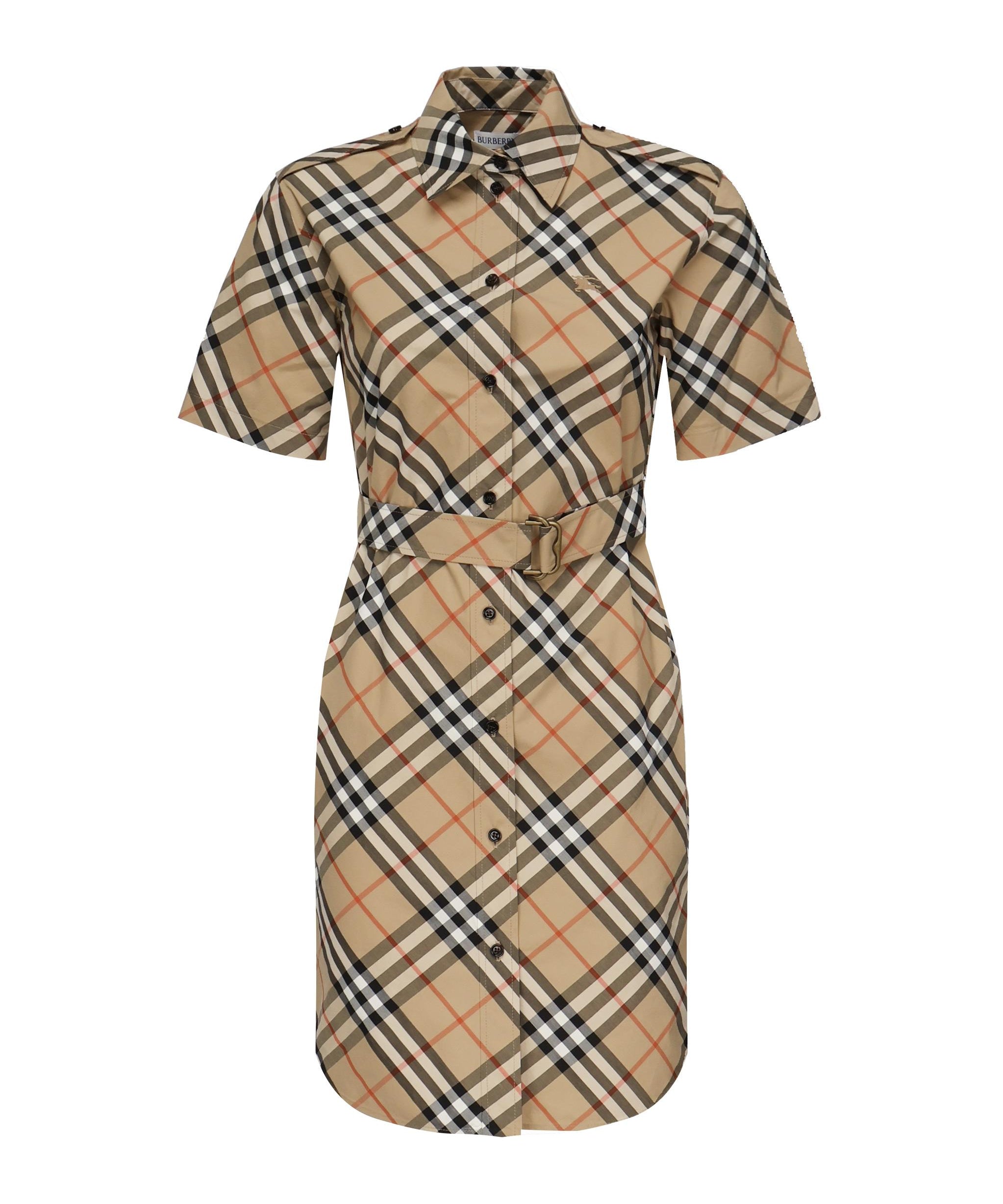 Abito chemisier in cotone Check 8111701 B9368 BURBERRY 