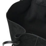 Borsa tote Mochi in pelle scamosciata LARGE MOCHI SUEDE BLACK YUZEFI 