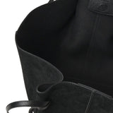 Borsa tote Mochi in pelle scamosciata LARGE MOCHI SUEDE BLACK YUZEFI 