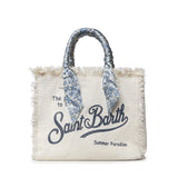 Borsa Vanity in canvas con twill removibile VANI045 09243L MC2 SAINT BARTH 