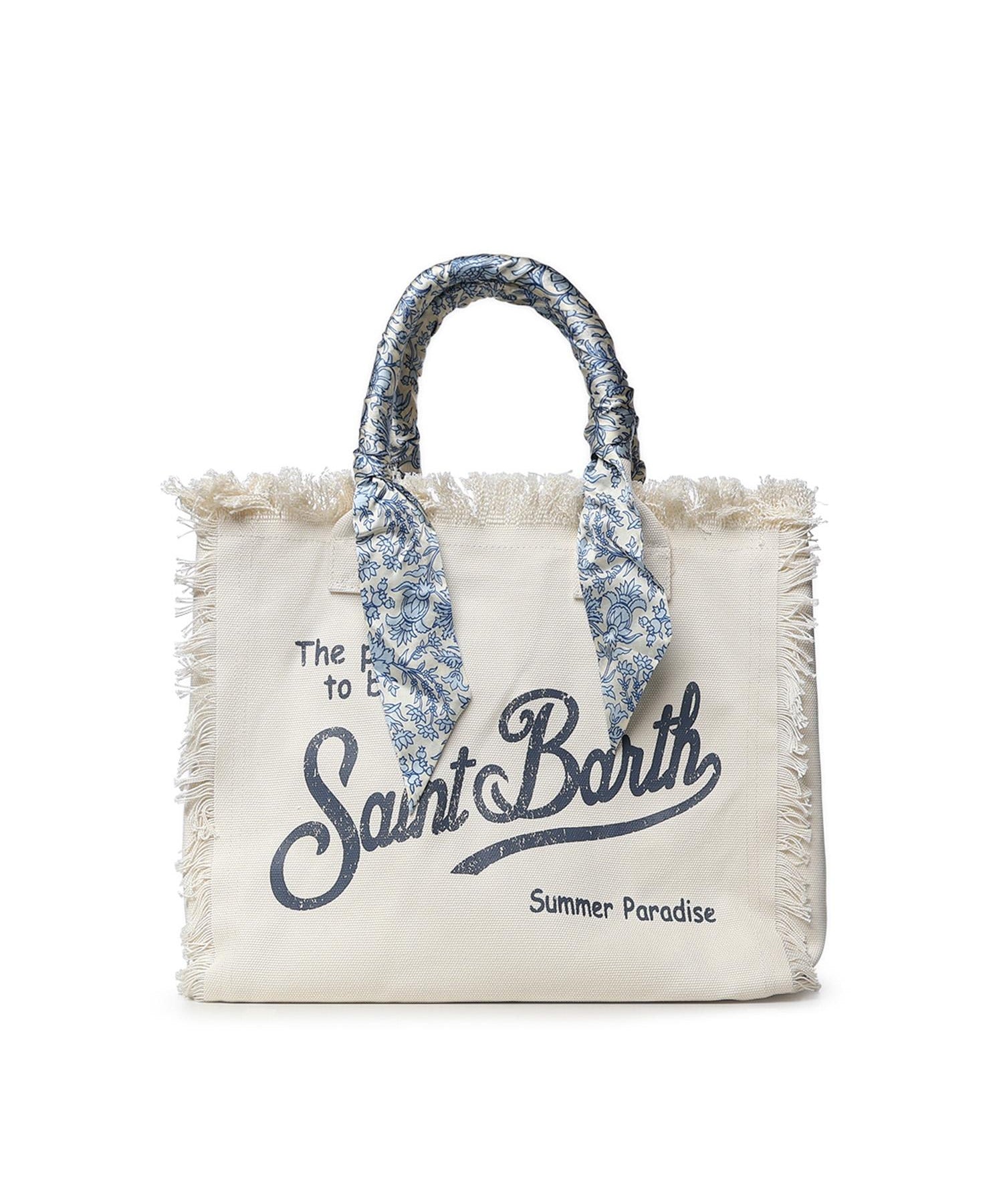 Borsa Vanity in canvas con twill removibile VANI045 09243L MC2 SAINT BARTH 