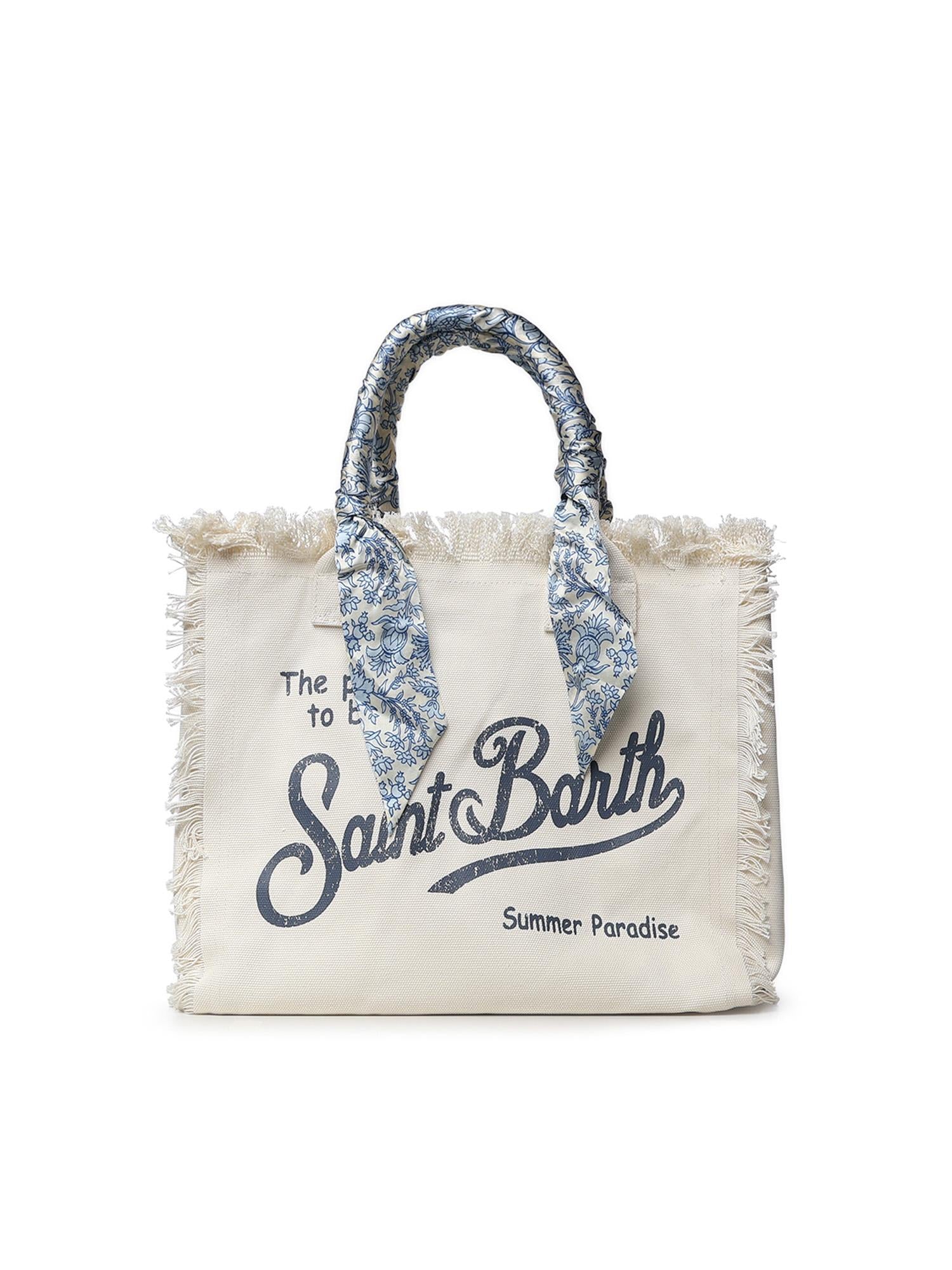 Borsa Vanity in canvas con twill removibile VANI045 09243L MC2 SAINT BARTH 