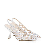 Décolleté in pelle metallizzata CHARLIE S2402 IRIDEARGENTO ALCHIMIA 