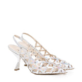 Décolleté in pelle metallizzata CHARLIE S2402 IRIDEARGENTO ALCHIMIA 
