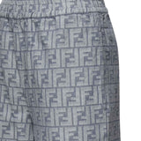 Pantaloni in chambray FF jacquard<BR/> FLP869 ASMFF1SAT FENDI 