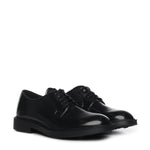 Derby in pelle<BR/> 23050 NERO ANTICA CUOIERIA 