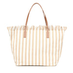 Borsa City in canvas a righe CBF0001 01763L MC2 SAINT BARTH 