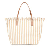 Borsa City in canvas a righe CBF0001 01763L MC2 SAINT BARTH 