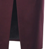 Gonna Pencil in flanella 26FWNGN-0001 BORDEAUX NINEMINUTES 
