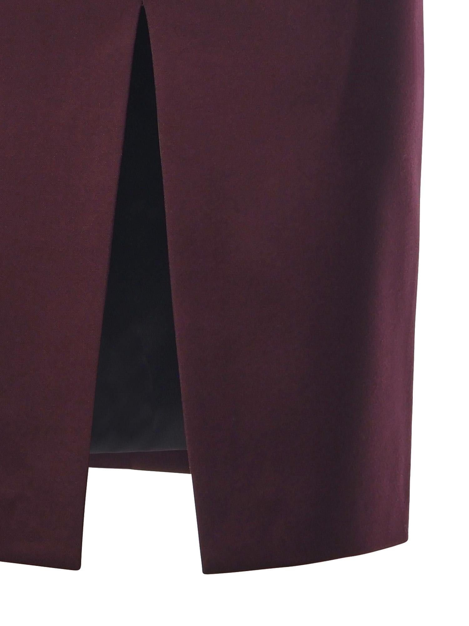 Gonna Pencil in flanella 26FWNGN-0001 BORDEAUX NINEMINUTES 