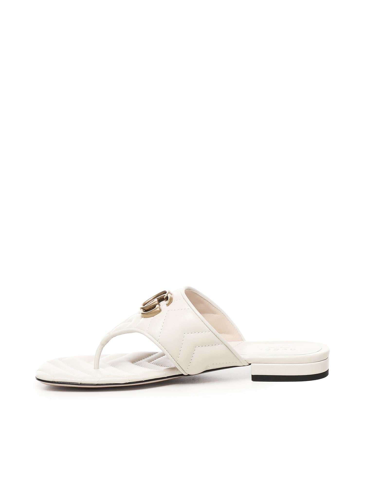 Infradito con logo 776948 BKO609049 GUCCI 
