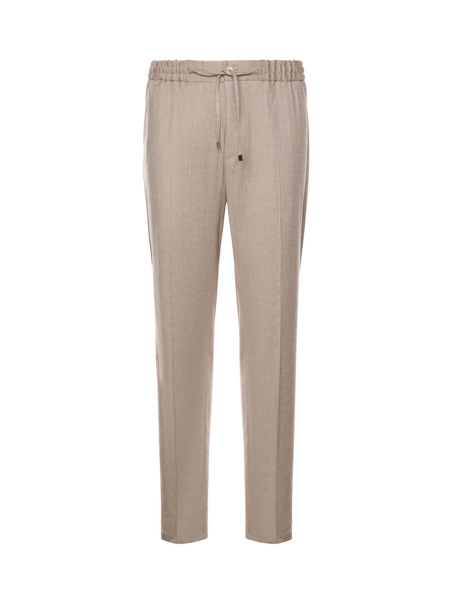 Pantaloni jogger in twill di misto lino fiammato MRED0006 99TUCI7M0121 ETRO 