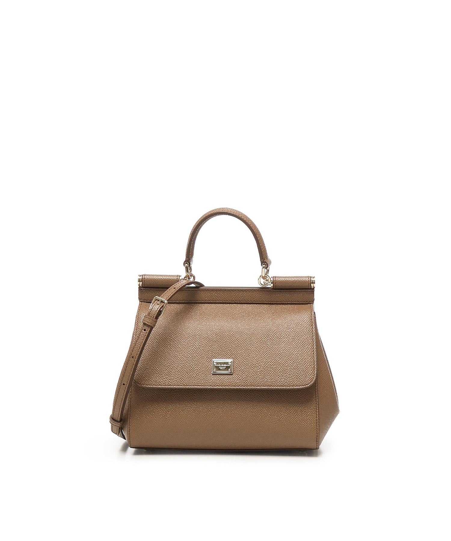 Borsa a mano Sicily piccola in pelle Dauphine BB6003 B10018M417 DOLCE & GABBANA 