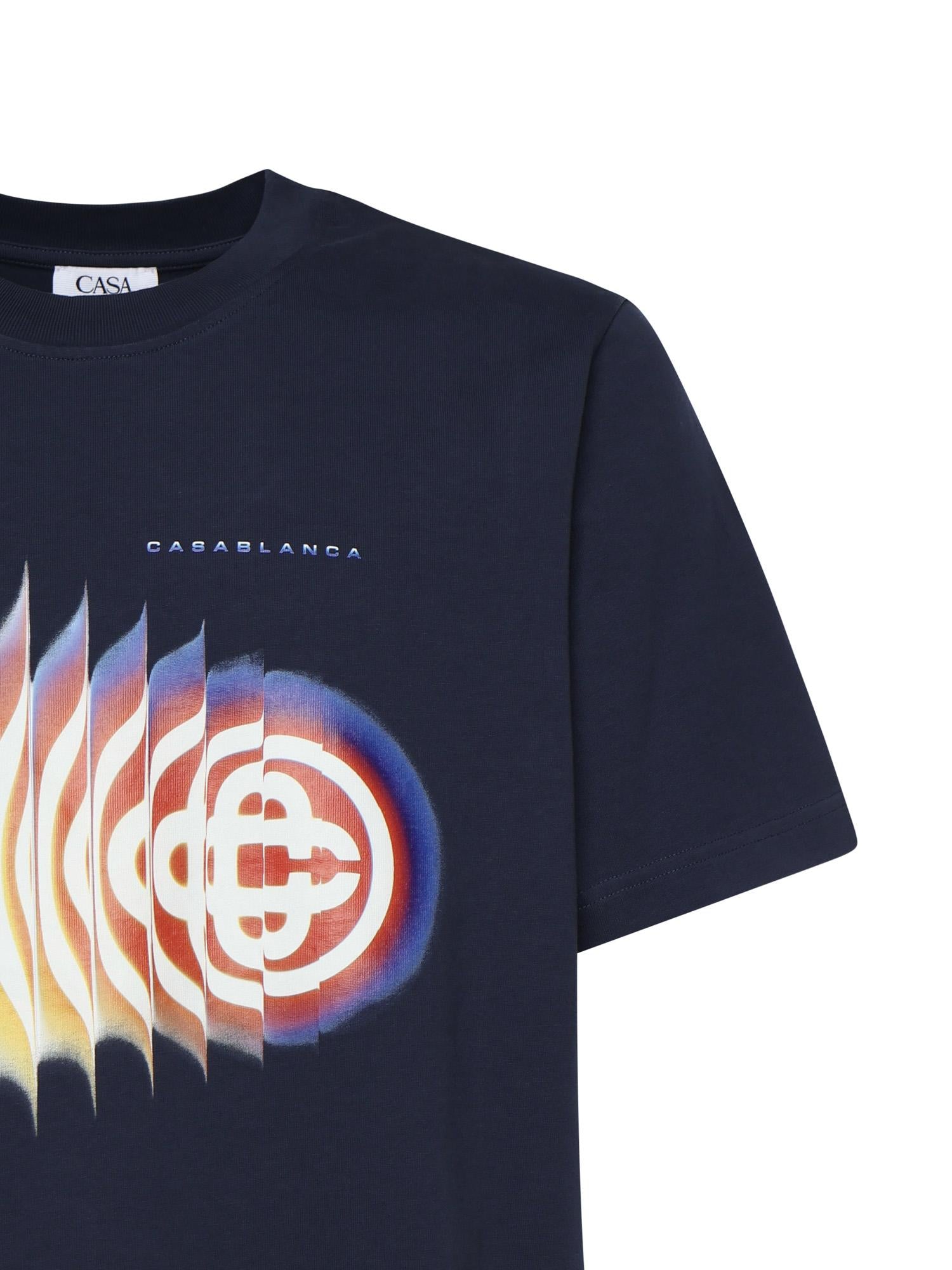 T-shirt in cotone con stampa MSS26JTS001 16 CASABLANCA 