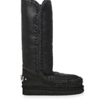 Stivali Eskimo 40 rhinestones logo MUFW101052B CBKG MOU 