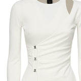 Maglia Lassen in viscosa 104727 A2F0Z09 PINKO 