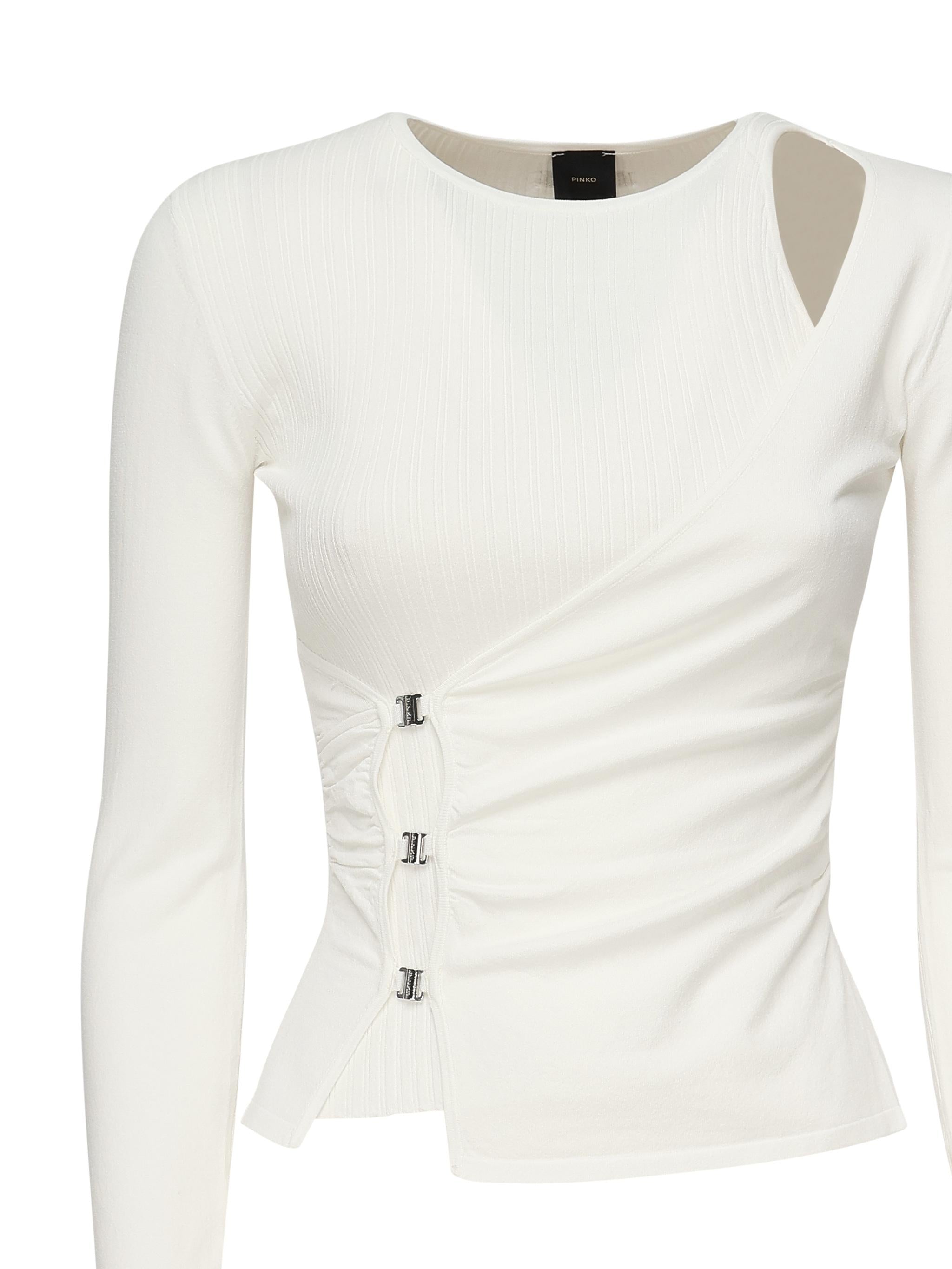 Maglia Lassen in viscosa 104727 A2F0Z09 PINKO 
