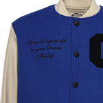 Bomber Varsity in nappa e tessuto VARSITY NAPPABLU GIULIANO GALIANO 