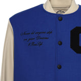 Bomber Varsity in nappa e tessuto VARSITY NAPPABLU GIULIANO GALIANO 
