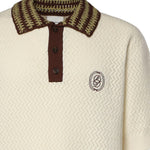 Polo in maglia traforata KPO206CO292 OW Drôle de Monsieur 