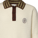 Polo in maglia traforata KPO206CO292 OW Drôle de Monsieur 