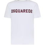 T-shirt in jersey con logo S74GD1527 D20108100 DSQUARED2 